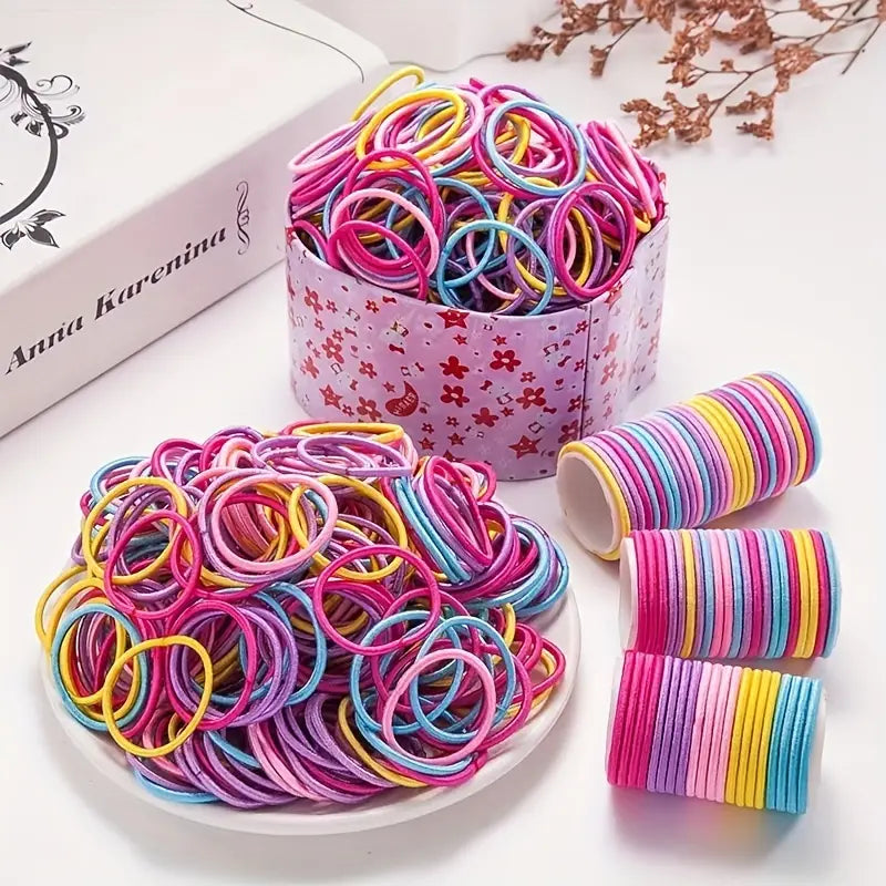 100-Pieces: High Elastic Leather Hair Rope Ponytail Bands - Seamless For Sale Free Shipping