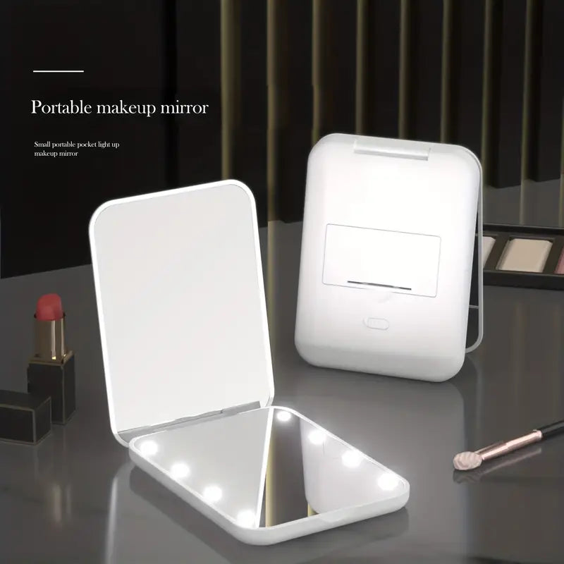 Pocket Mirror, 1X/3X Magnification LED Compact Travel Makeup Mirror Cheap Sale From China