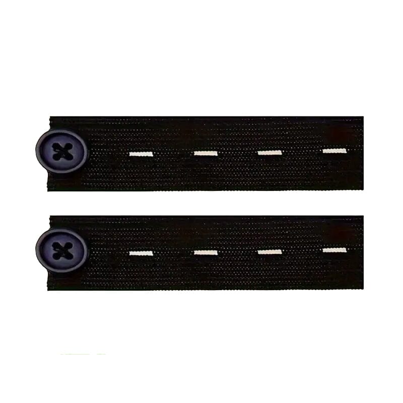 2-Pack: Black Interlocking Tape Waistband Extender Buttons for Jeans and Pants Outlet Low Pice Fee Shipping