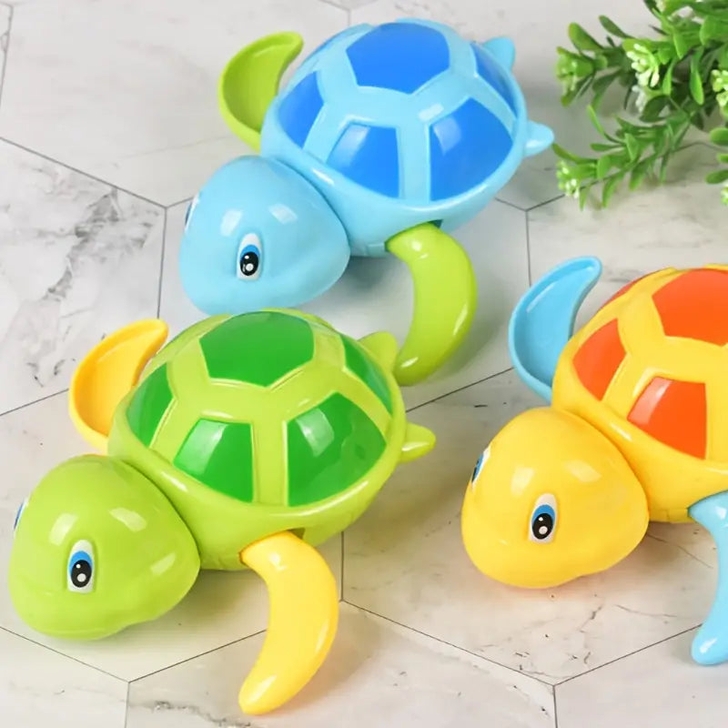 3-Pack: Fun Swimming Turtle Bath Toy Outlet View