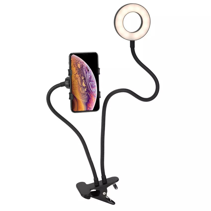 LAX Selfie Ring LED Light Stand with Desk Clip Original Cheap Online