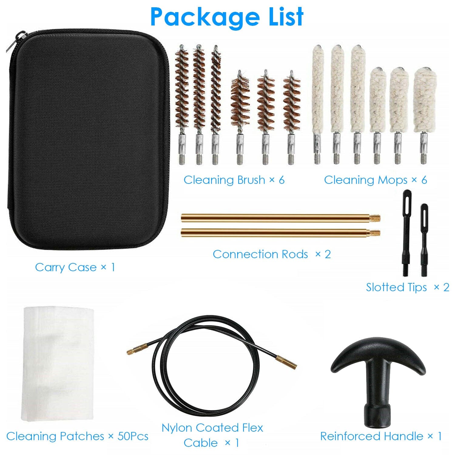 Universal Gun Cleaning Kit with 39.3 Flex Cable Brass Rod Cheap Sale Wholesale Pice