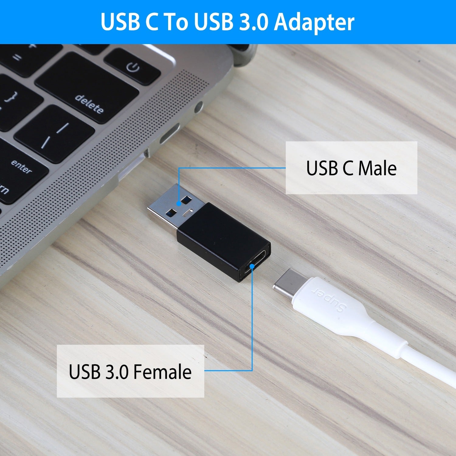 3-Packs: USB Type-C Male to USB A 3.0 OTG Male Port Converter Outlet Footlocker Finishline