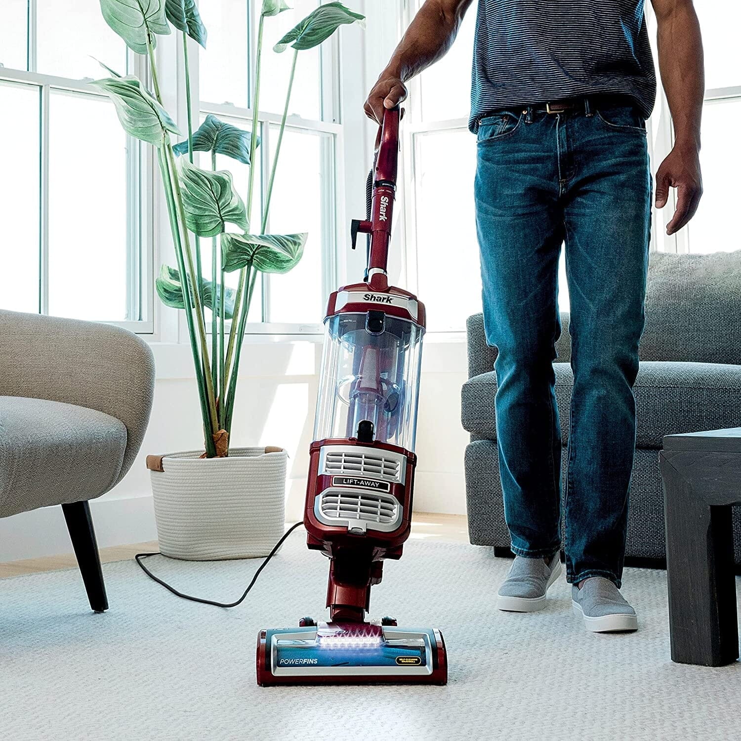 Shark ZD402 Rotator Lift-Away Upright Vacuum with PowerFins and Self-Cleaning Brushroll (Red) (Refurbished) Buy Cheap Visit New