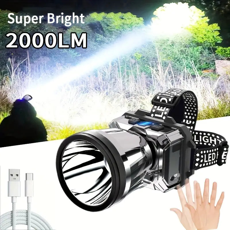 Super Bright USB Charging Headlight Discount Hot Sale