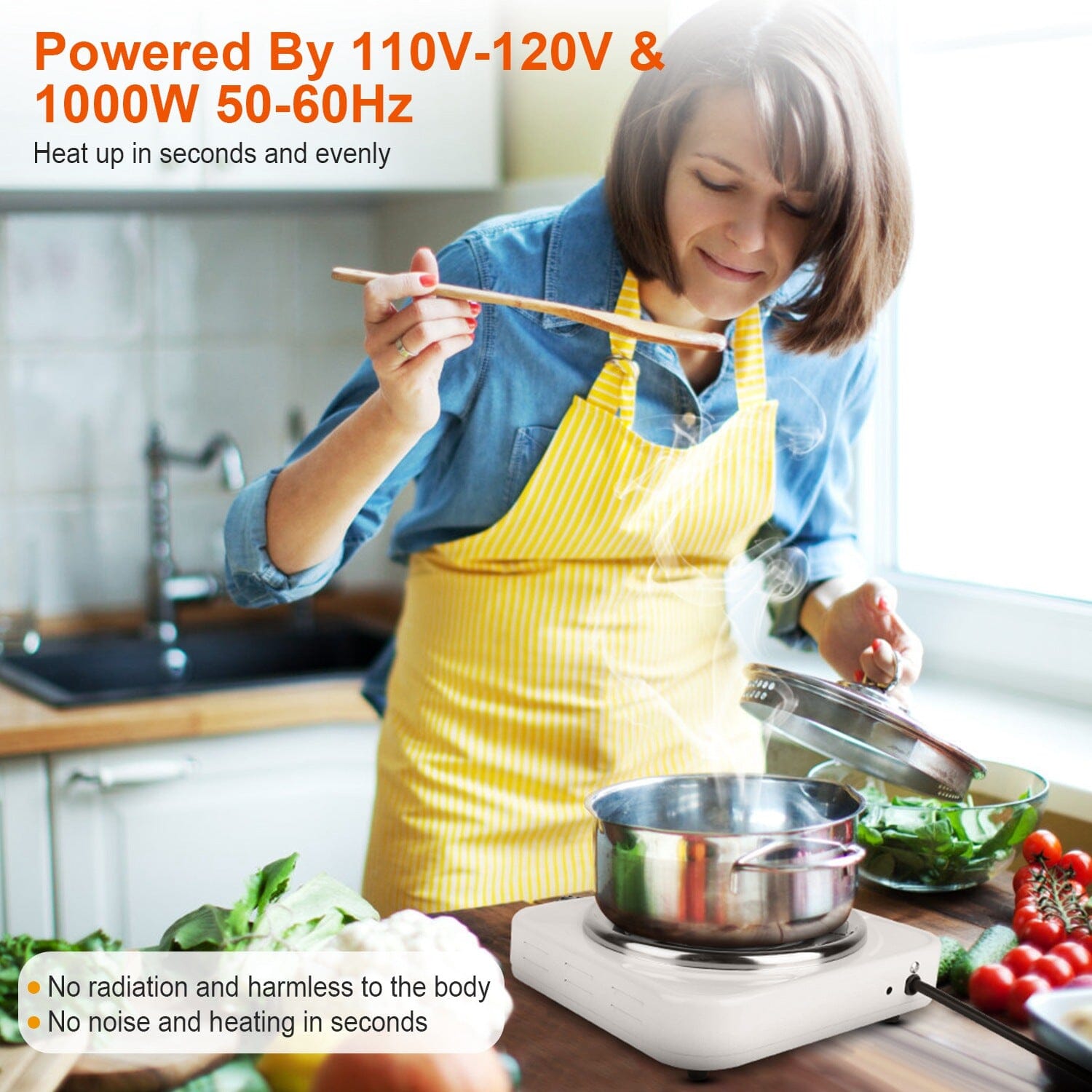Portable Coil Heating Hot Plate Stove Countertop Manchester Great Sale Online