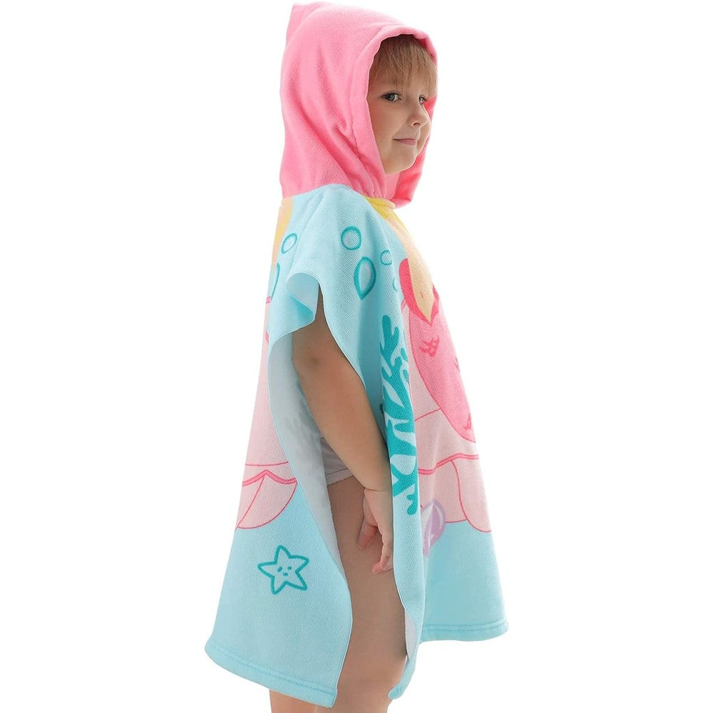 Kids Hooded Soft Microfiber Poncho Towel Big Discount For Sale