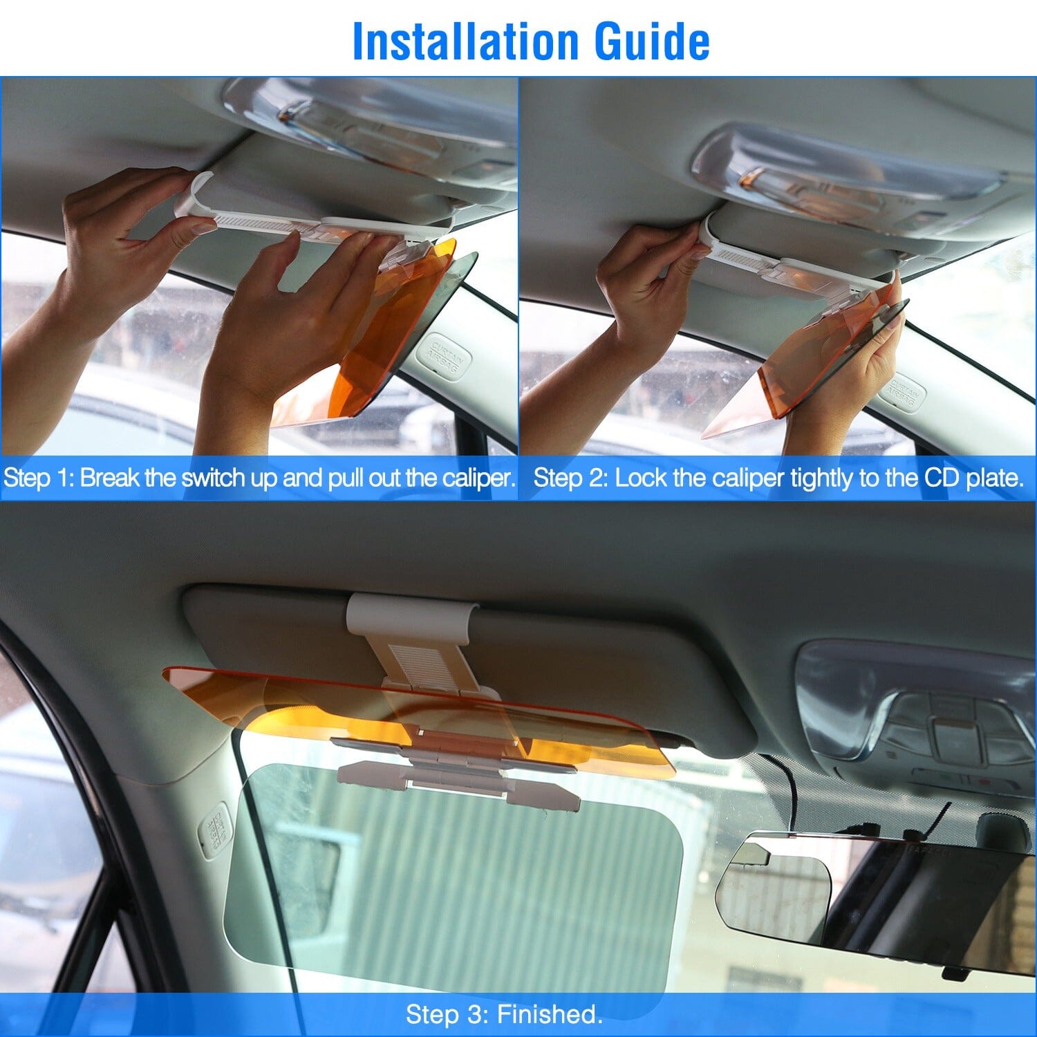 2-in-1 Sun Visor Extender with Adjustable View Angles Discount Nicekicks