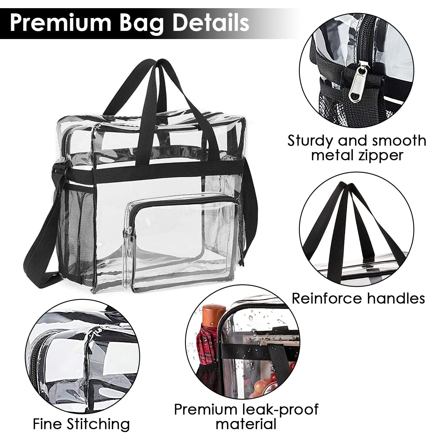 Clear Transparent Shoulder Bag Stadium Approved Clearance 100% Guaranteed