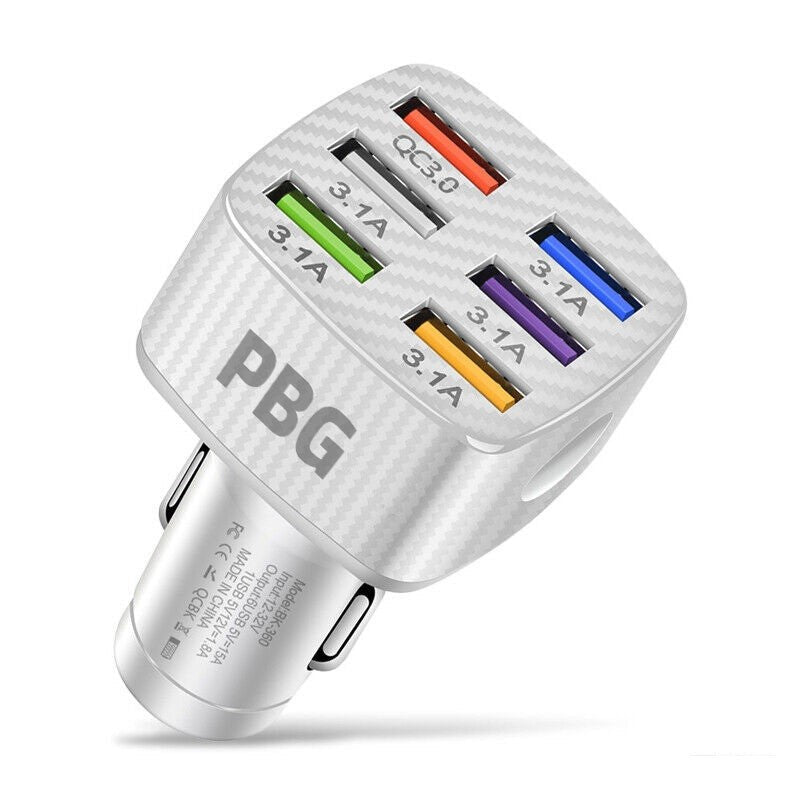 PBG LED 6-Port Car Charger Charge Sast Sale Online