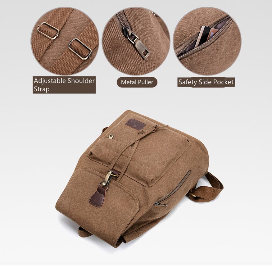 Lior Unisex Canvas Backpacks Free Shipping In China