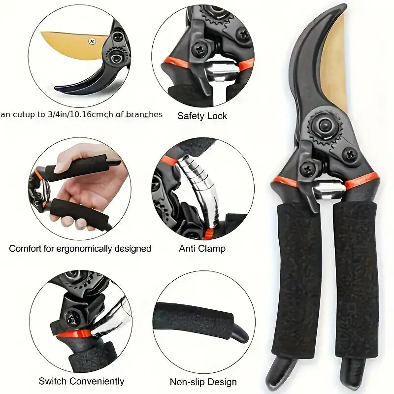 Professional Titanium Bypass Pruning Shears Get Authentic For Sale