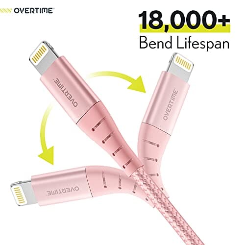 Overtime iPhone MFi Certified 10ft Smart Charging USB A to Lightning Cable Cheap Sale Latest Collections