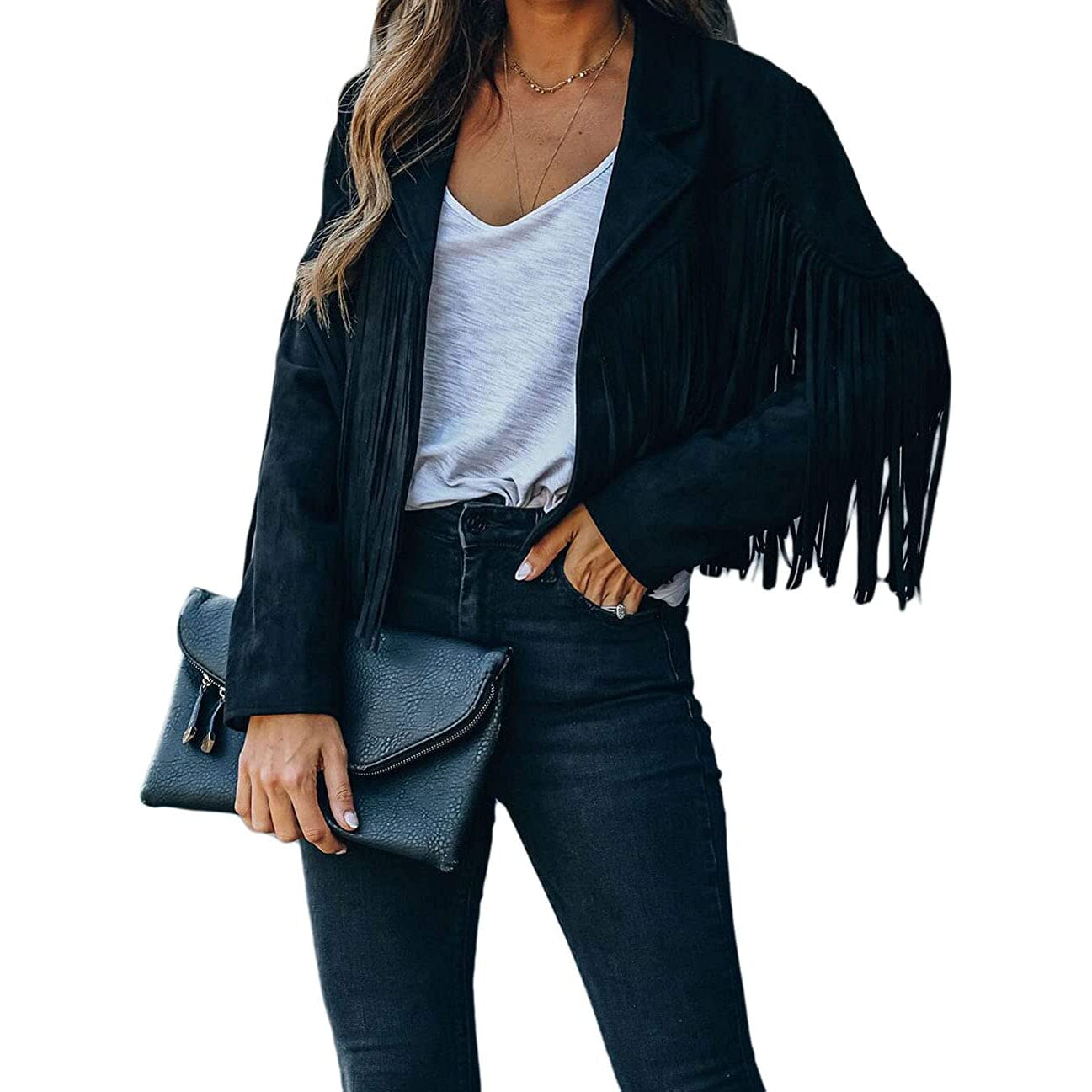 Women's Chic Cropped Tassel Jacket Wiki Cheap Online