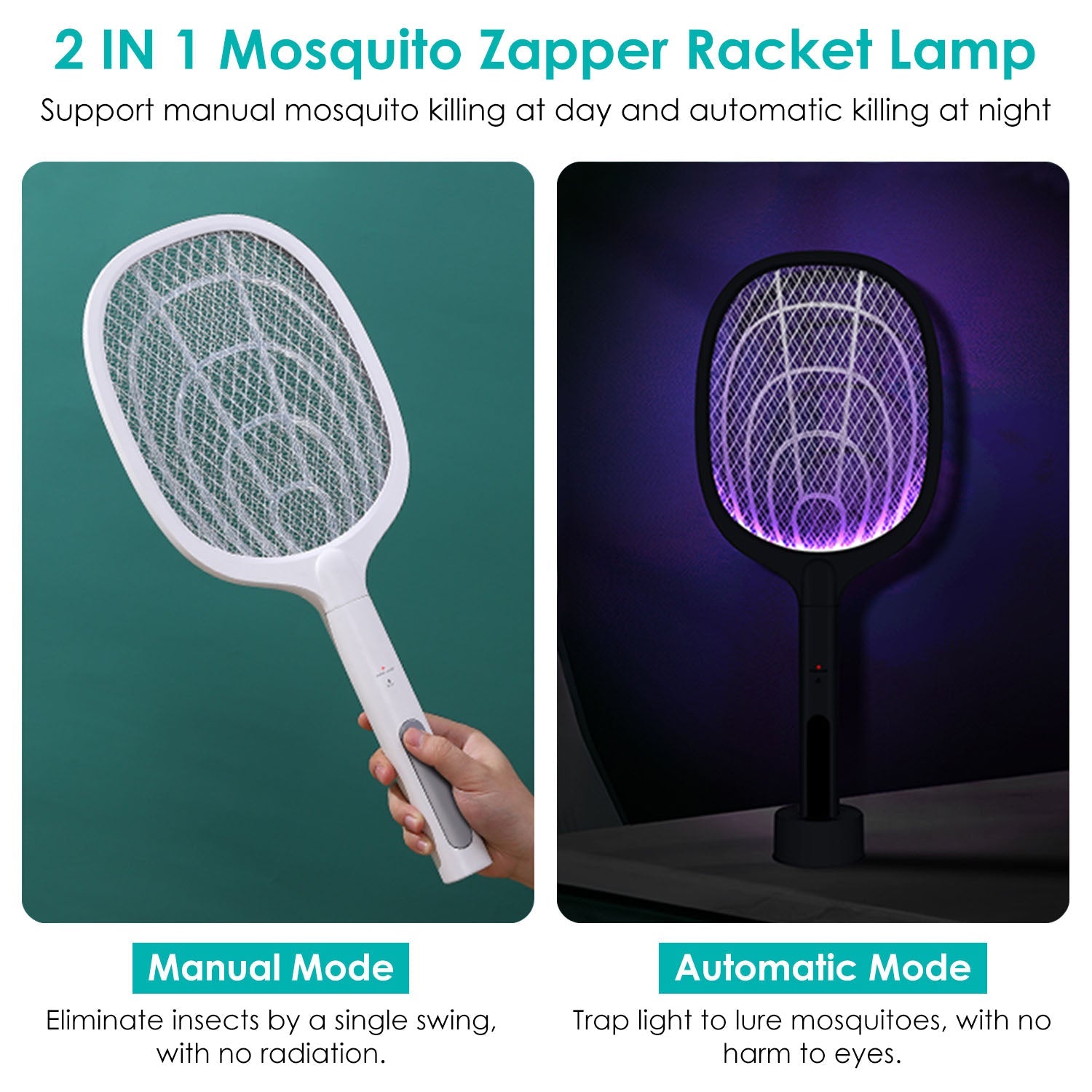 2-in-1 Electric Rechargeable Bug Zapper Insect Killer Looking For Sale Online