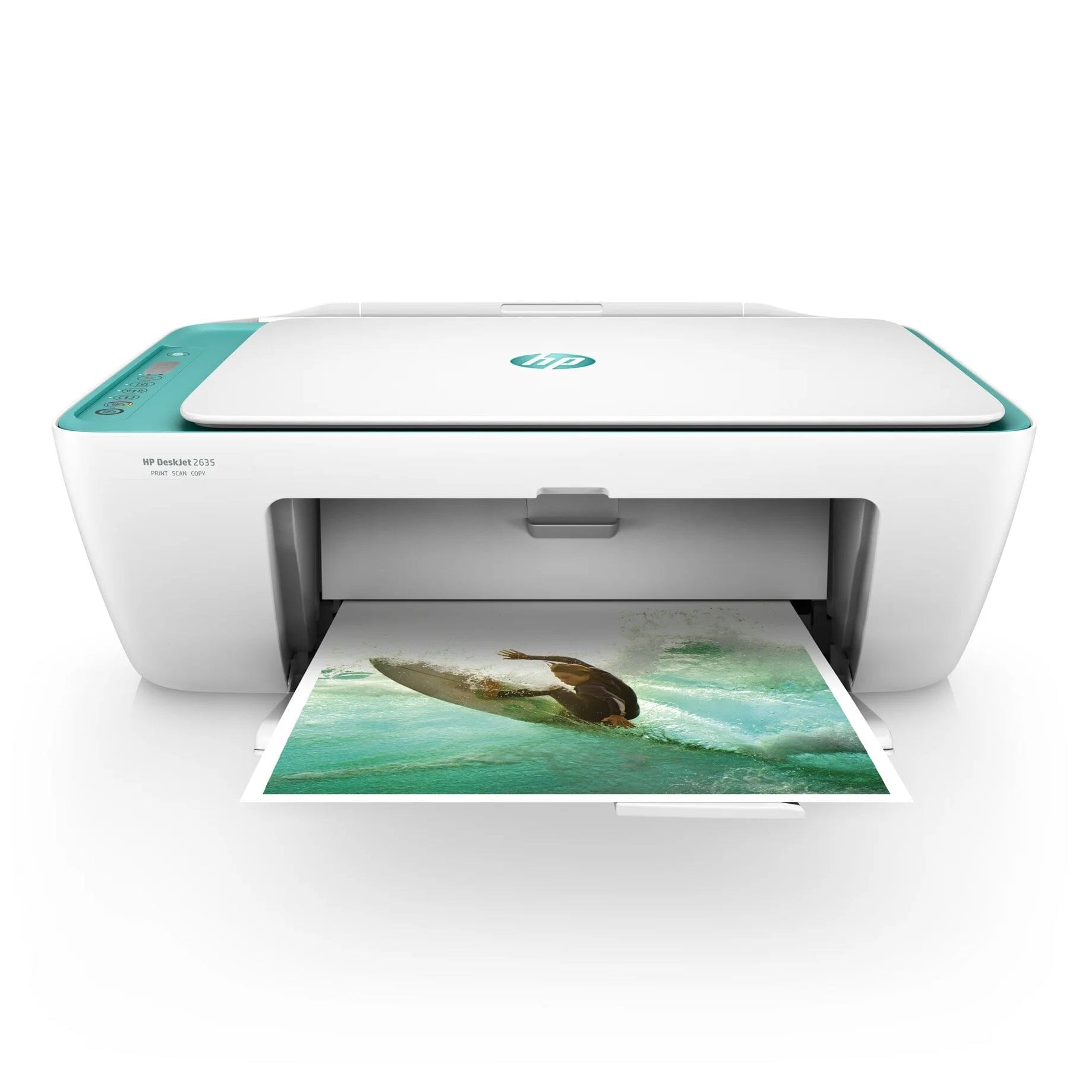 HP DeskJet 2635 No Ink Wireless All-in-One Printer - Green/Teal (Refurbished) Buy Cheap Popular