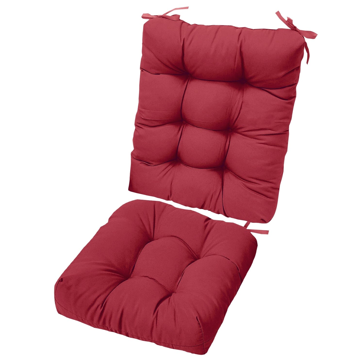 2-Piece Set: Rocking Chair Cushion with Non-Slip Ties Polyester Fiber Filling Clearance Cheap Real