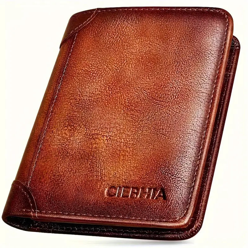 Vintage Style Men's RFID Blocking Wallet Large Capacity with Multiple Card Slots Cheap Sale Geniue Stockist