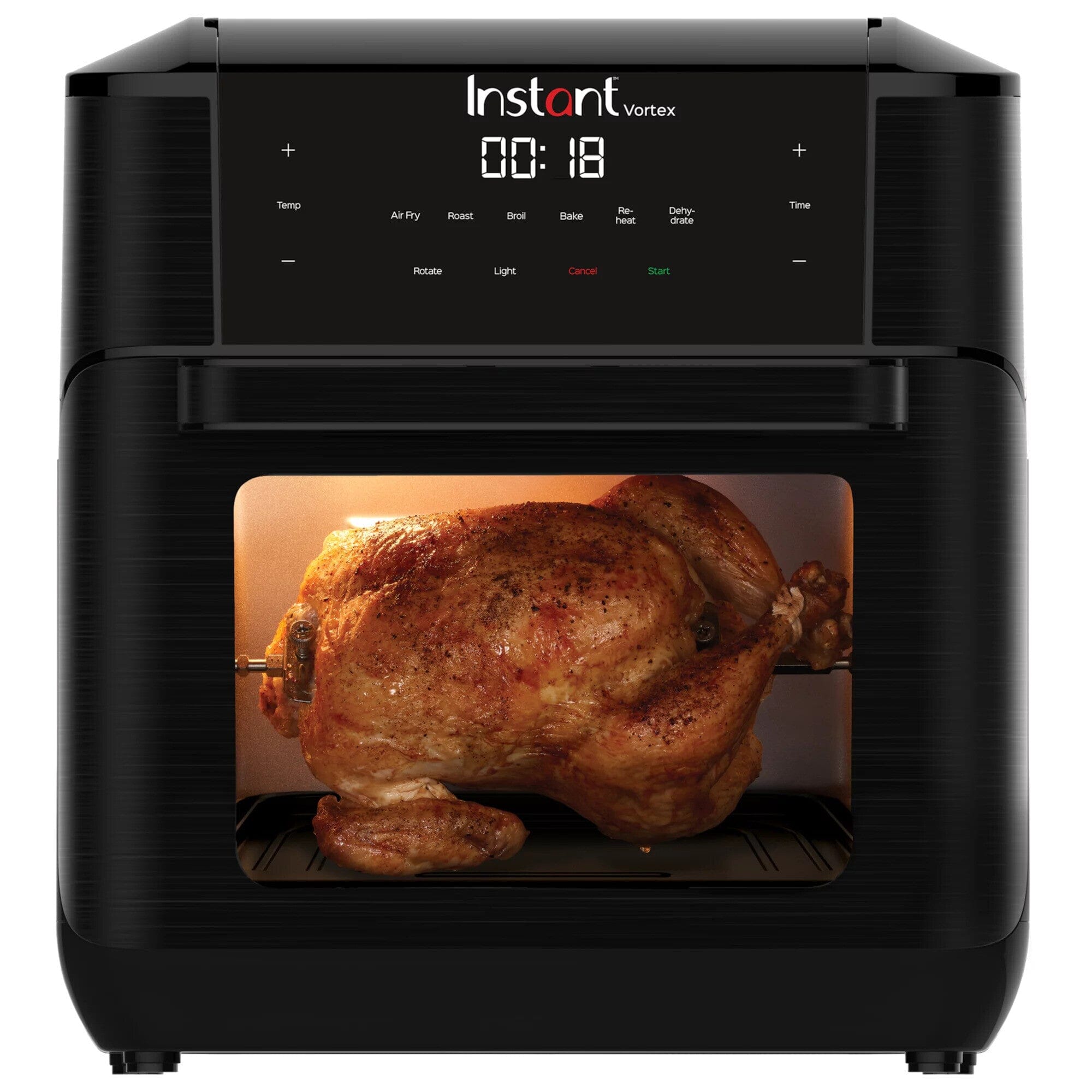 Instant Vortex 10QT Air Fryer Oven with 7-in-1 Cooking Functions (Black) (Refurbished) For Cheap Sale Online