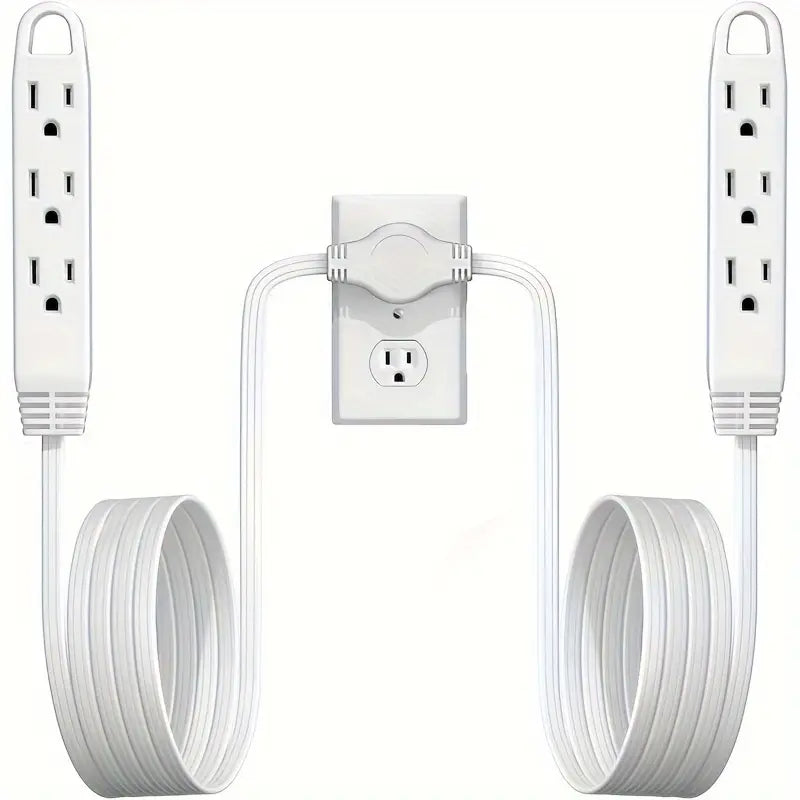 12-Foot Long Extension Cord Power Strip with 6 Feet on Each Side 13A 125V 1625W Sale Shop Offer