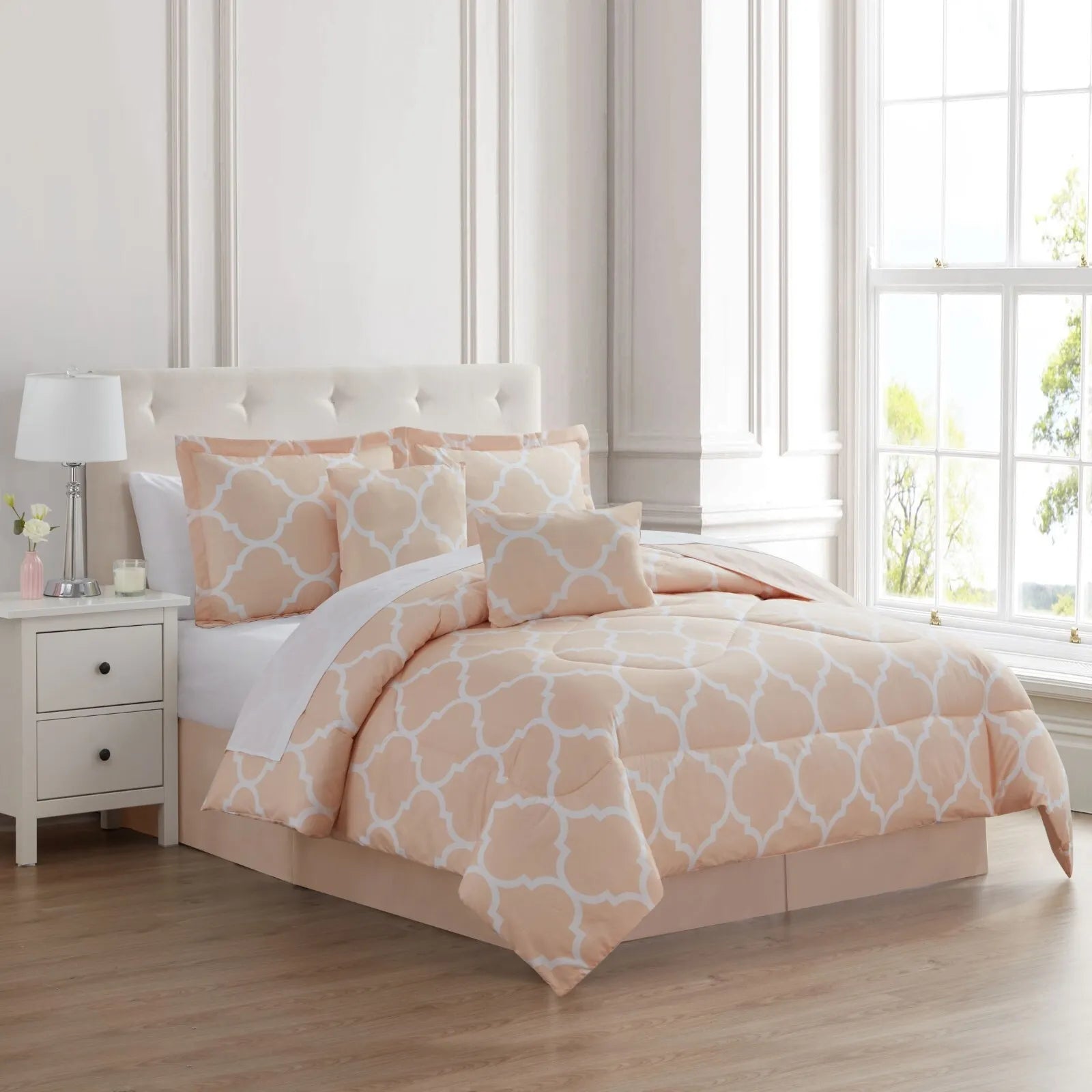 6-Piece Set: Kathy Ireland Trellis Oversized Comforter Set Buy