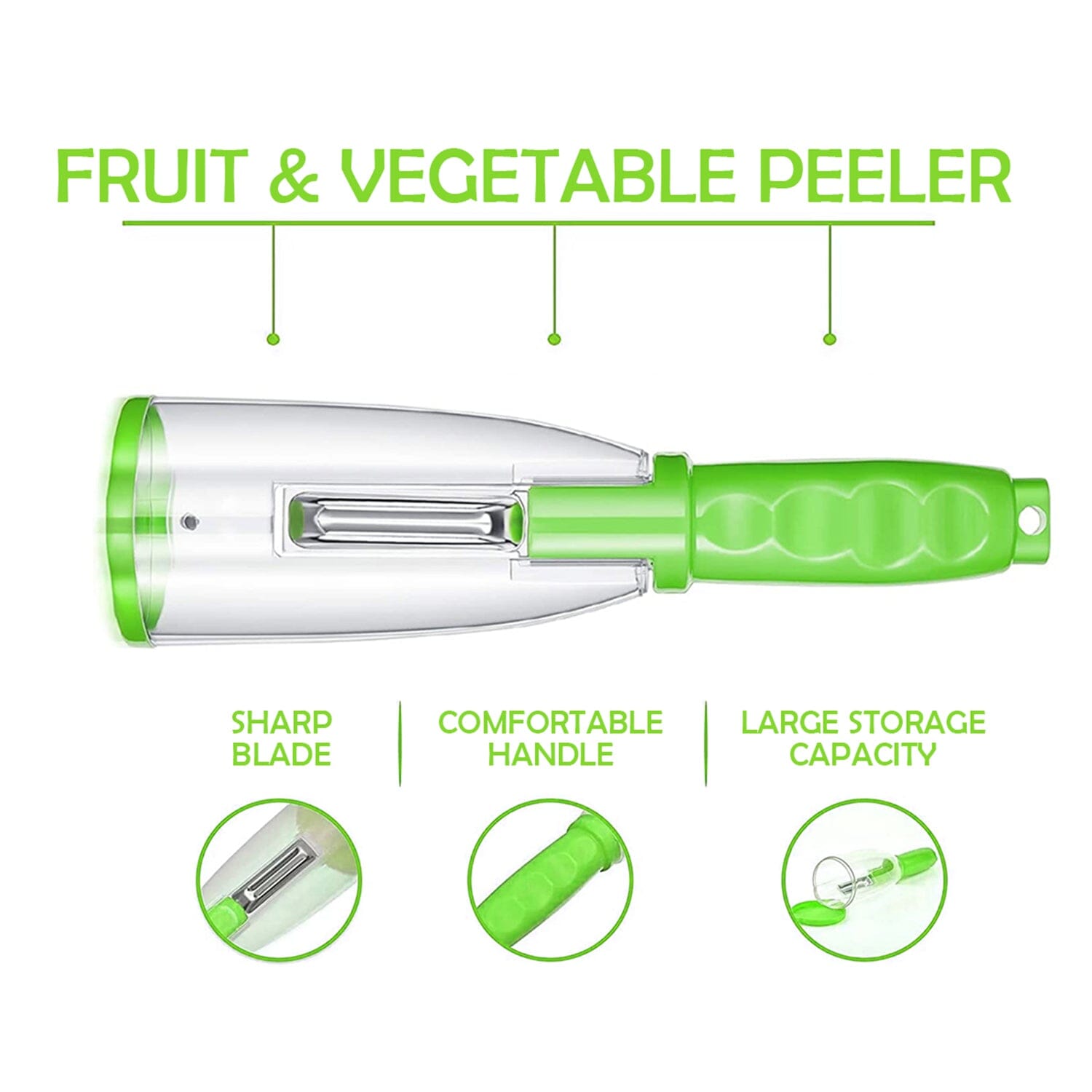 Multifunctional Fruit Vegetable Peeler With Storage Box Tube 2025 Cheap Online