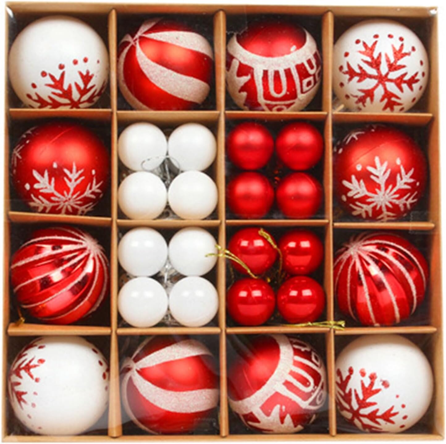 44-Piece Set: Christmas Decoration Colorful Ball Gift Box Set Sale Outlet Locations