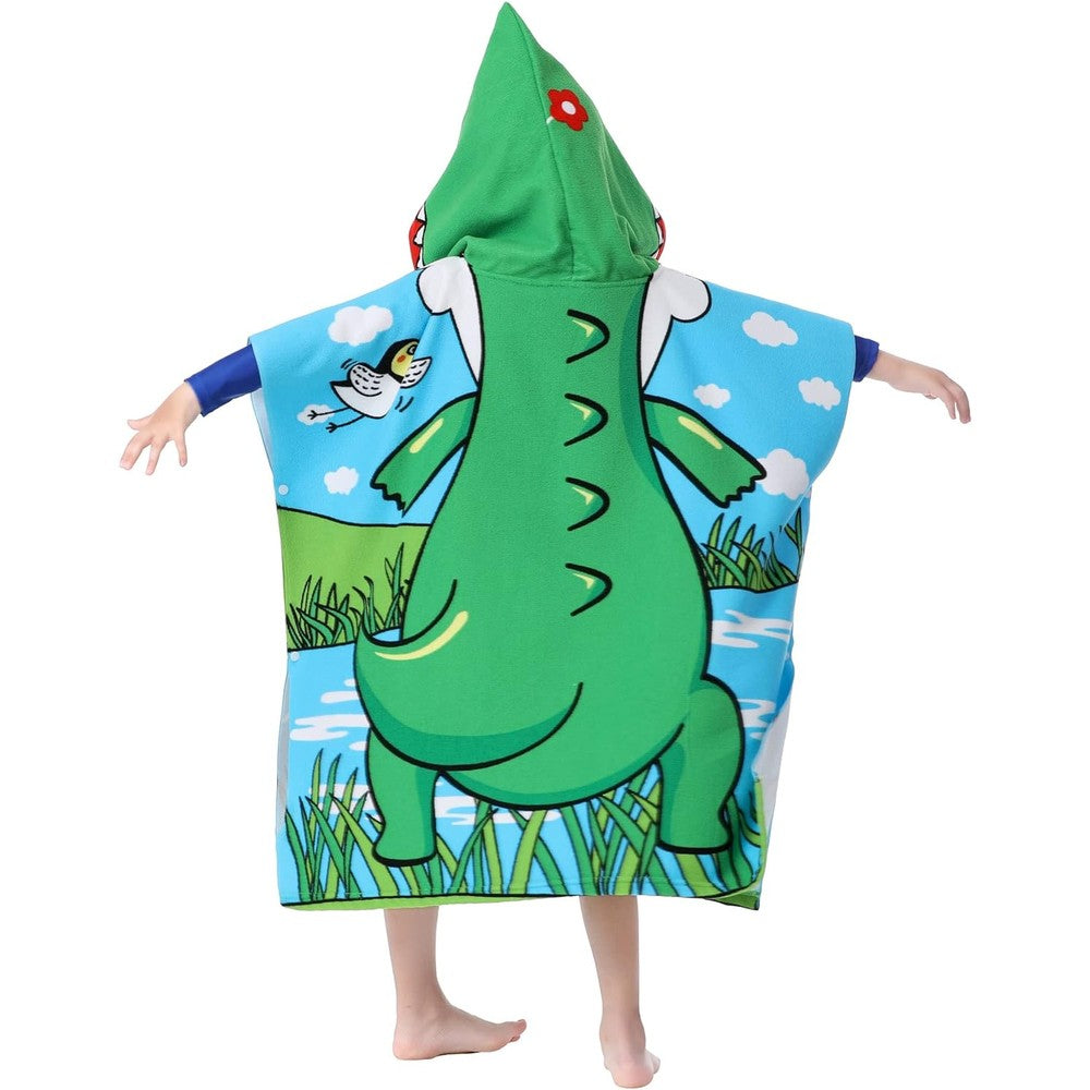 Kids Hooded Soft Microfiber Poncho Towel Big Discount For Sale