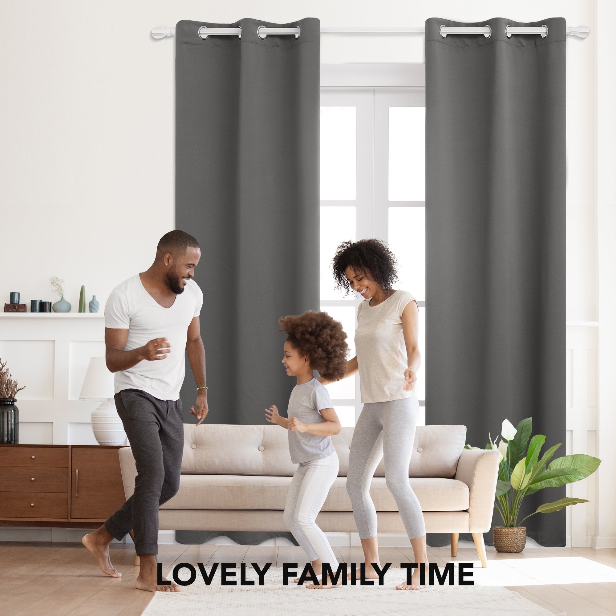 2-Panels: Deconovo Room Darkening Thermal Insulated Blackout Grommet Window Curtains Free Shipping With Mastercard