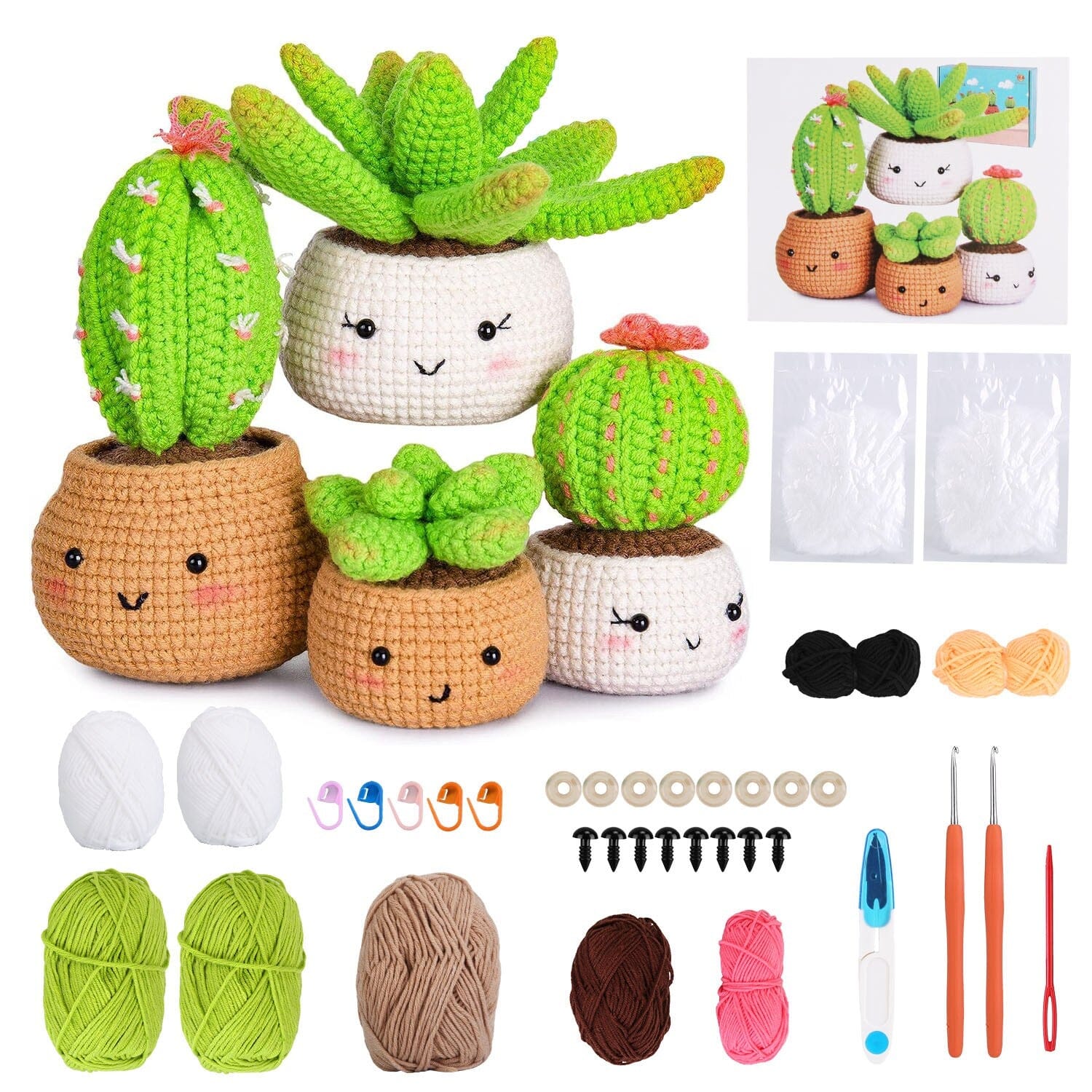 Crochet Kit for Beginners DIY Knitting Supplies Sale New Styles