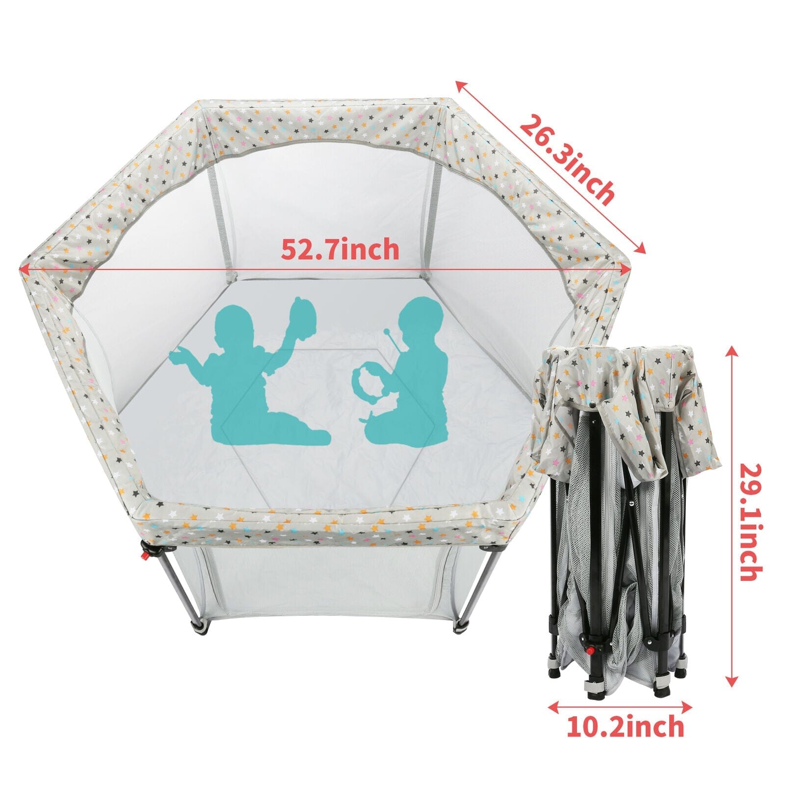 Portable Folding Playard for Babies, Toddler Indoor & Outdoor Play Clearance Store Sale Online