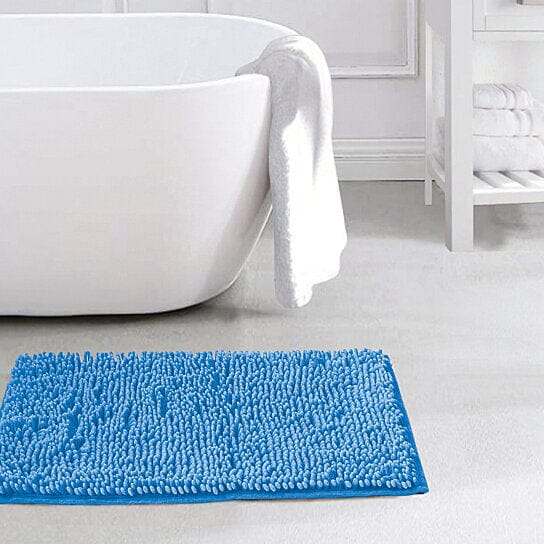 Slip-Resistant Shag Anna Chenille Soft Absorbent Bath Mat Bathroom Rug 17 x 24 Get Authentic For Sale