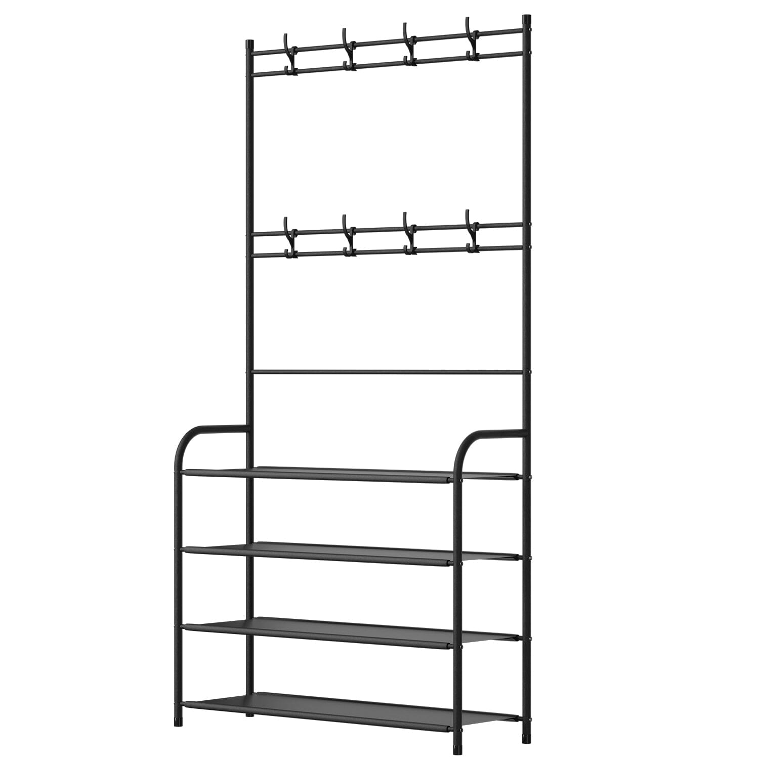 Entryway Coat Hat Rack Shoe Storage Shelf Sale New