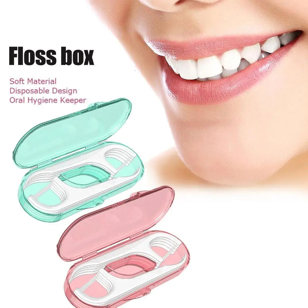 10-Piece Set: Dental Floss Travel Case-Floss Pick Buy Cheap Low Shipping