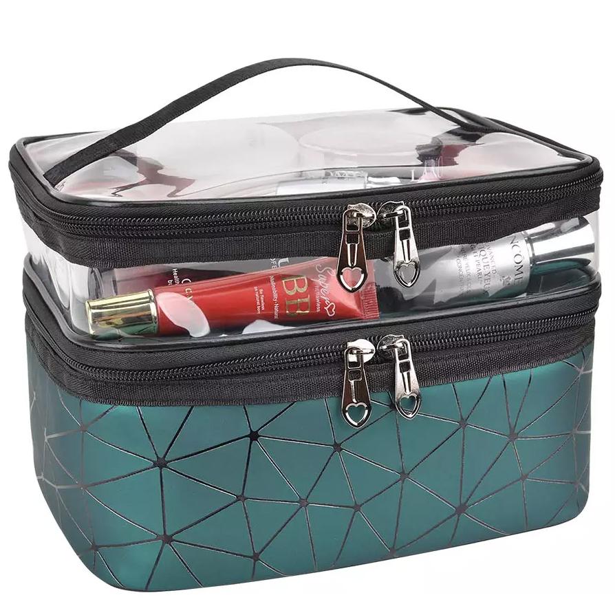 Makeup Bags Double layer Travel Cosmetic Cases Cheap Sale Excellent