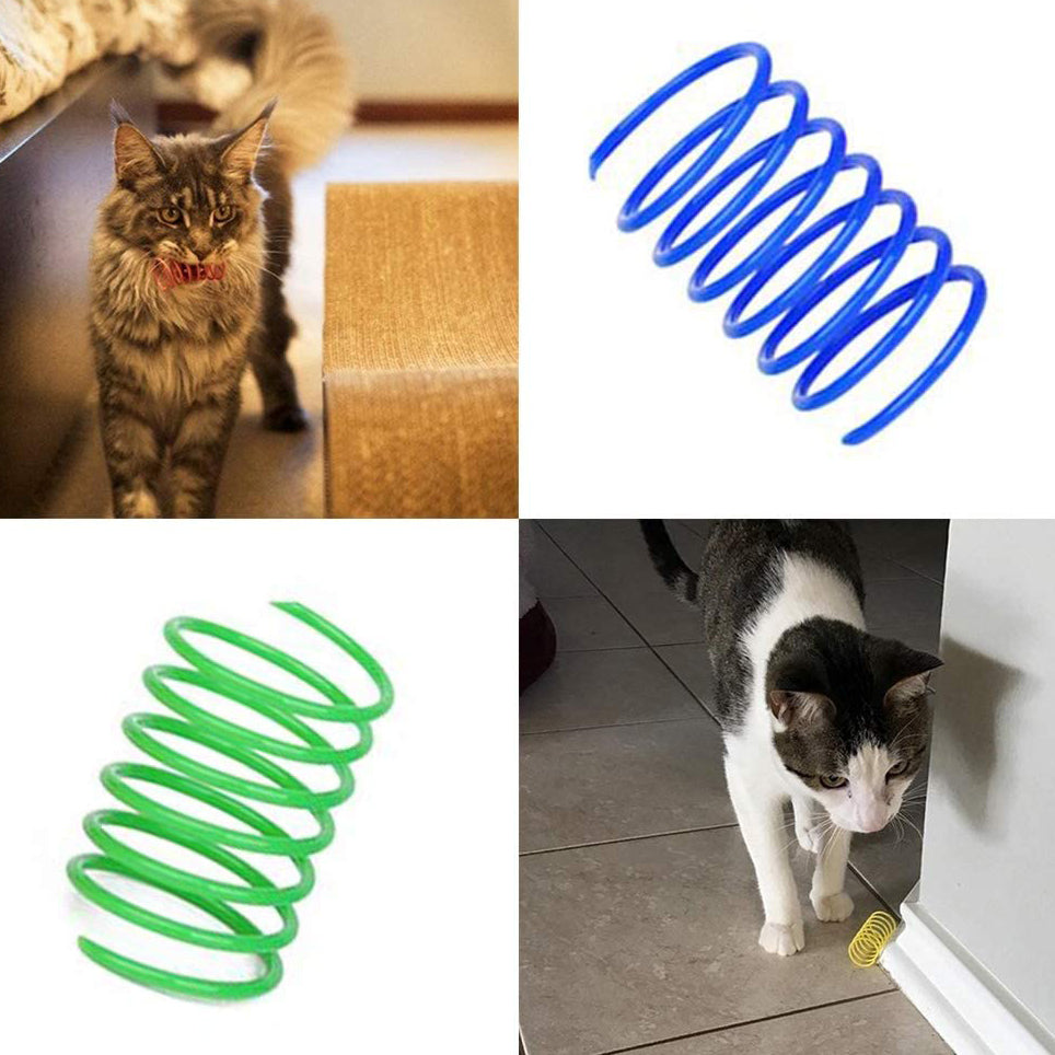 12-Piece: Cat Coil Spring Toy Popular Sale Online