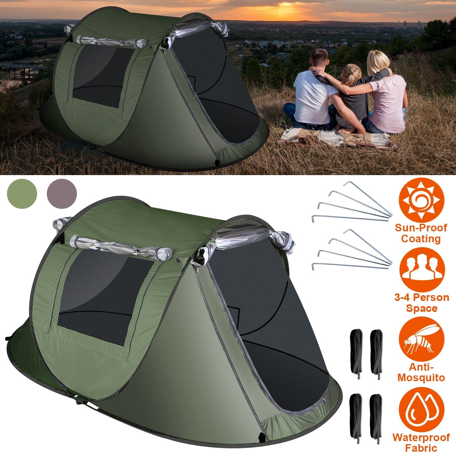 Automatic Pop Up Camping Tent Outlet Low Pice