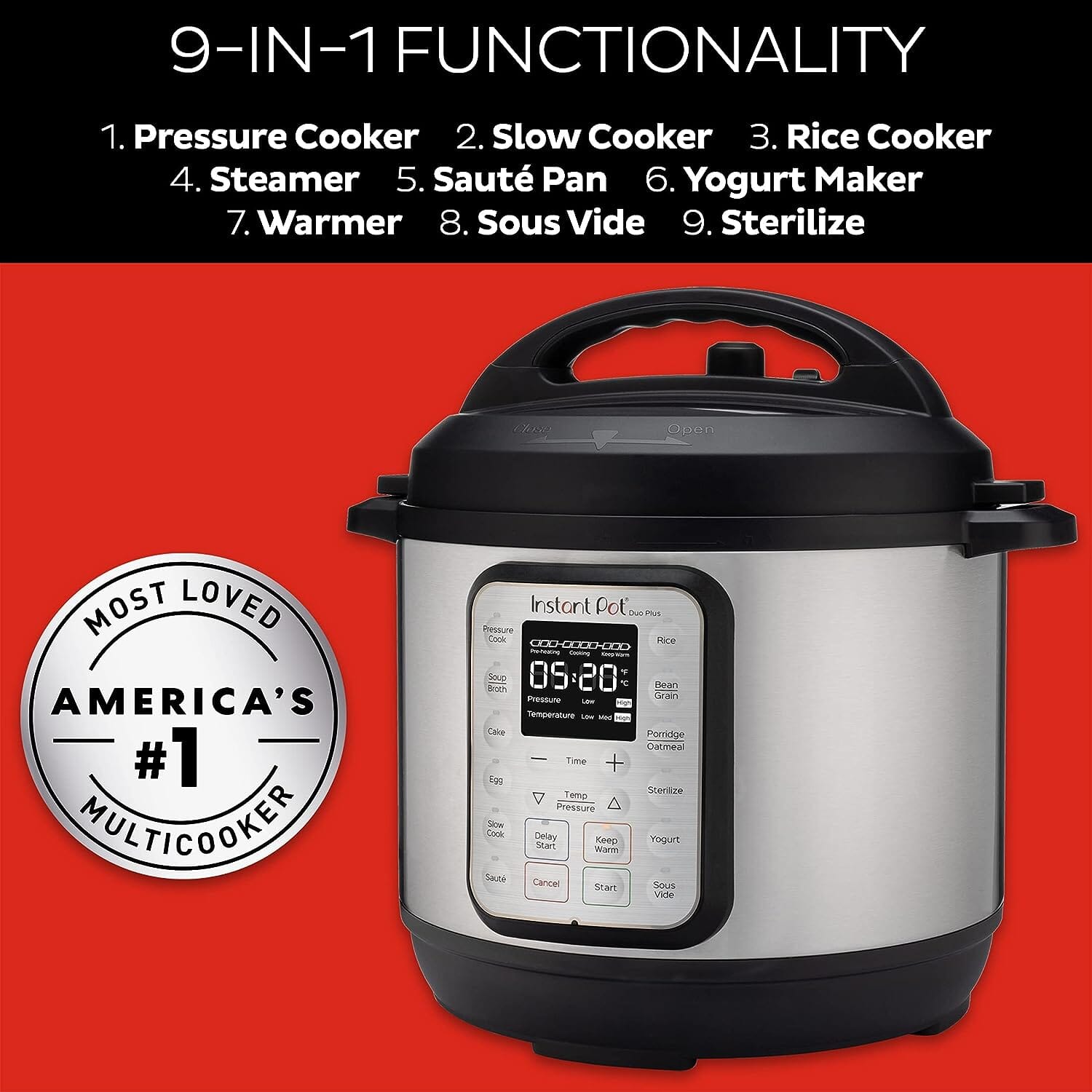 Instant Pot DUO Plus 6qt 9-in-1 Multi- Use Programmable Slow Cooker Pick A Best For Sale