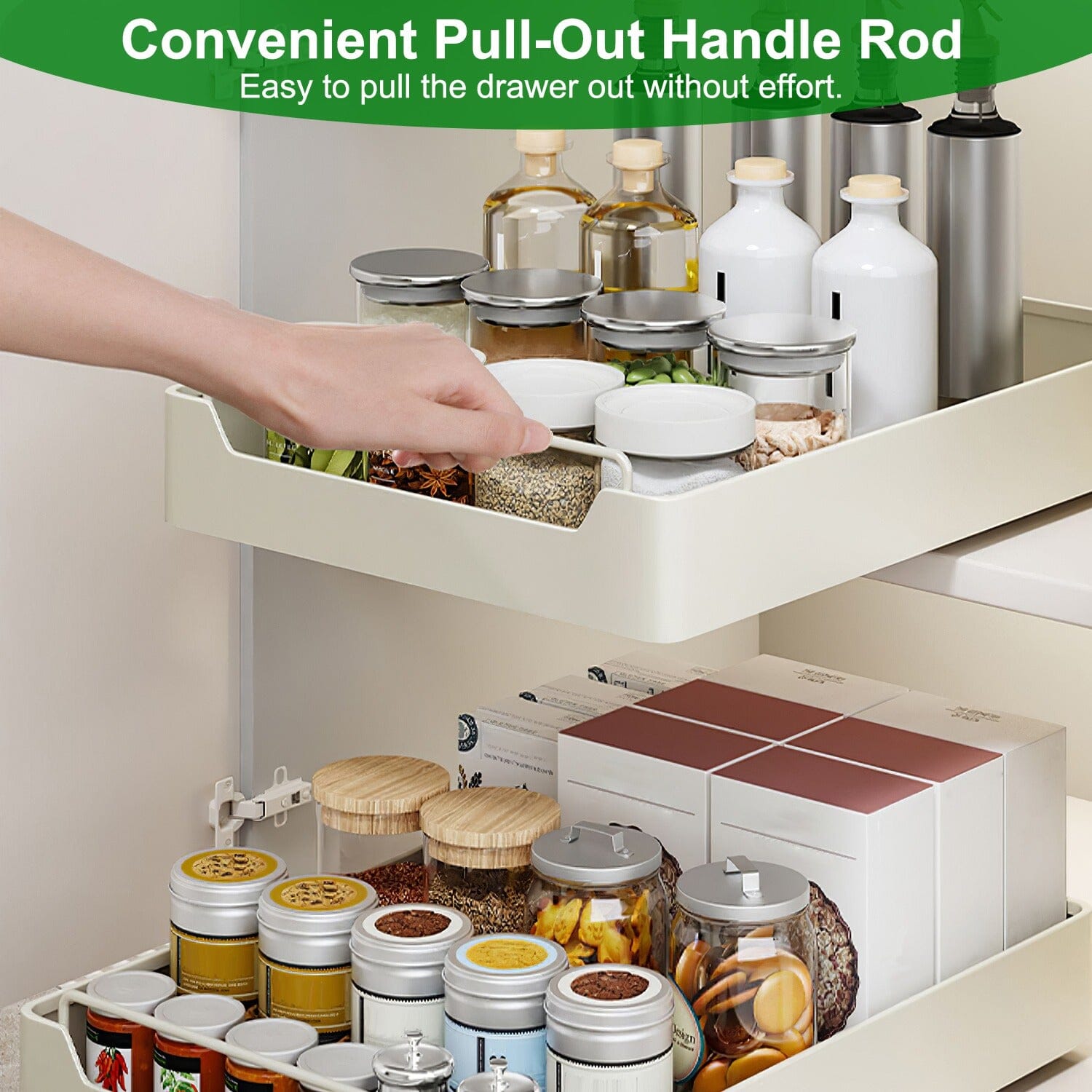 2-Pieces: Pull Out Cabinet Organizers Clearance Official Site