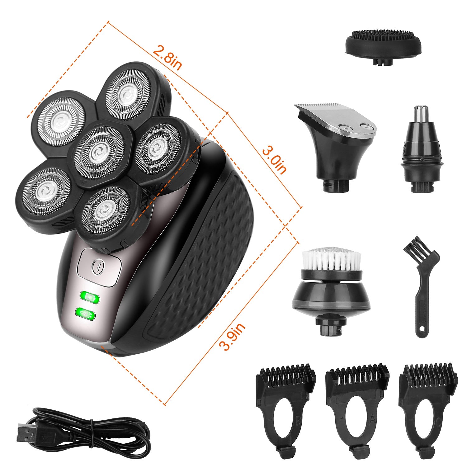 5-in-1 Electric Razor For Bald Men Discount Collections