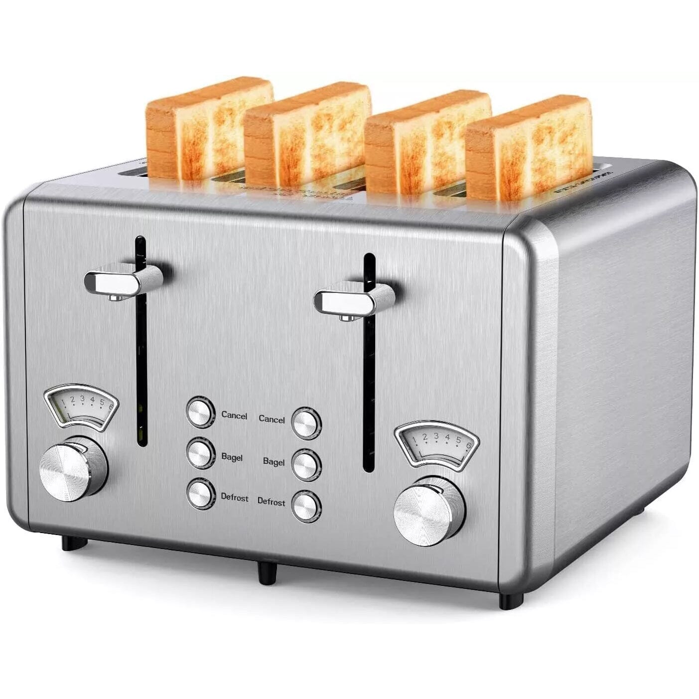 Whall KST023GU 4 Slice Toaster Whall Stainless Steel Toaster 1500W Shipping Outlet Store Online