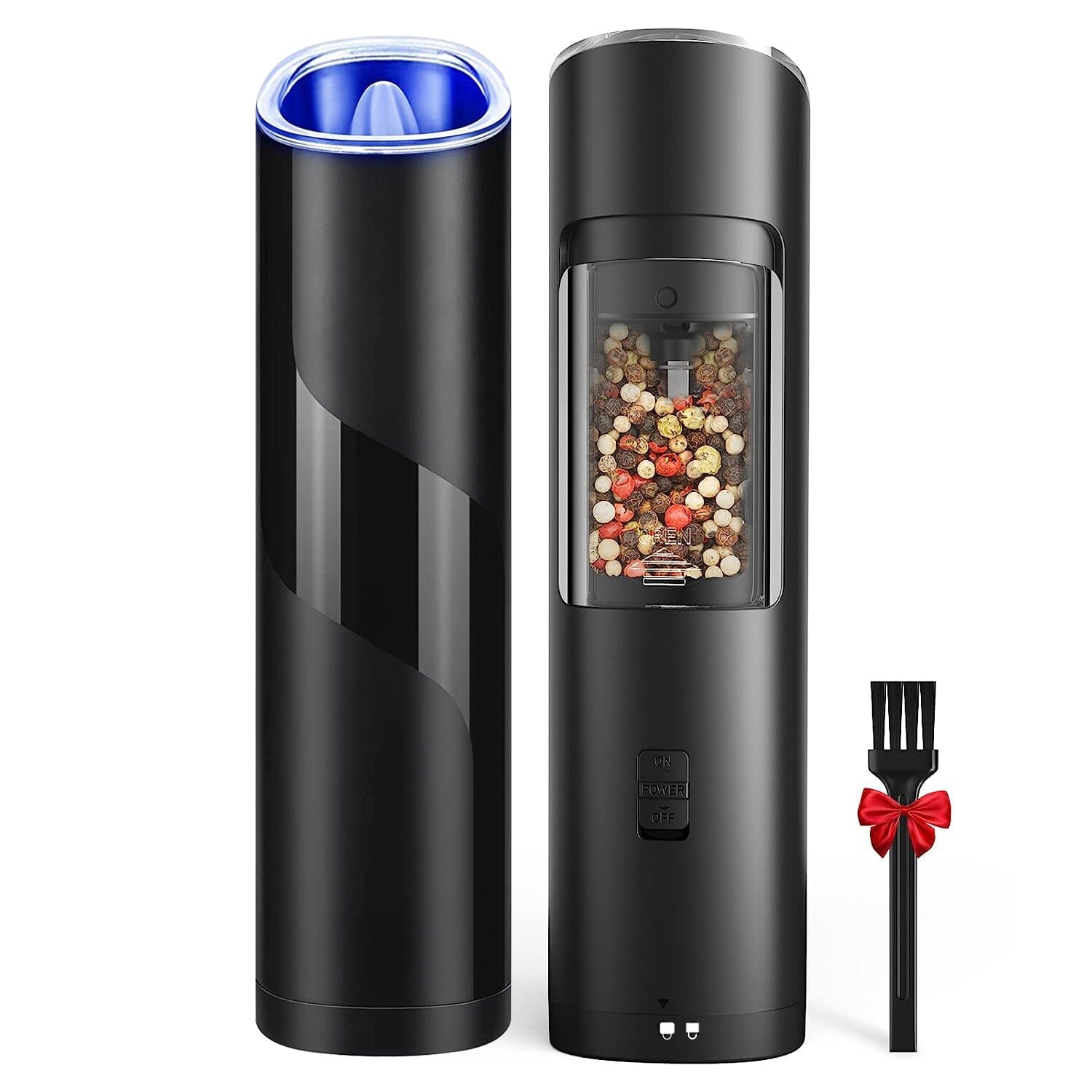 Electric Salt and Pepper Grinder LED Indicator Adjustable Coarseness Free Shipping Buy