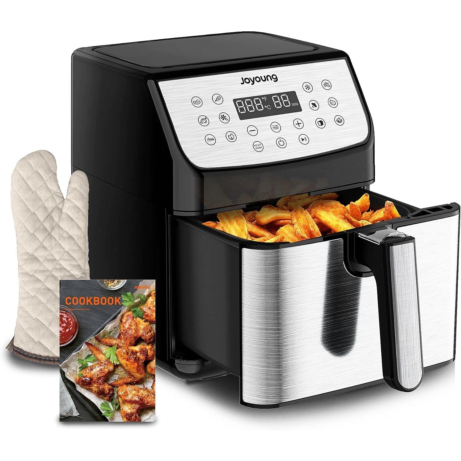 JOYOUNG Air Fryer 5.8QT Detachable Double Basket Air Fryer Free Shipping Online
