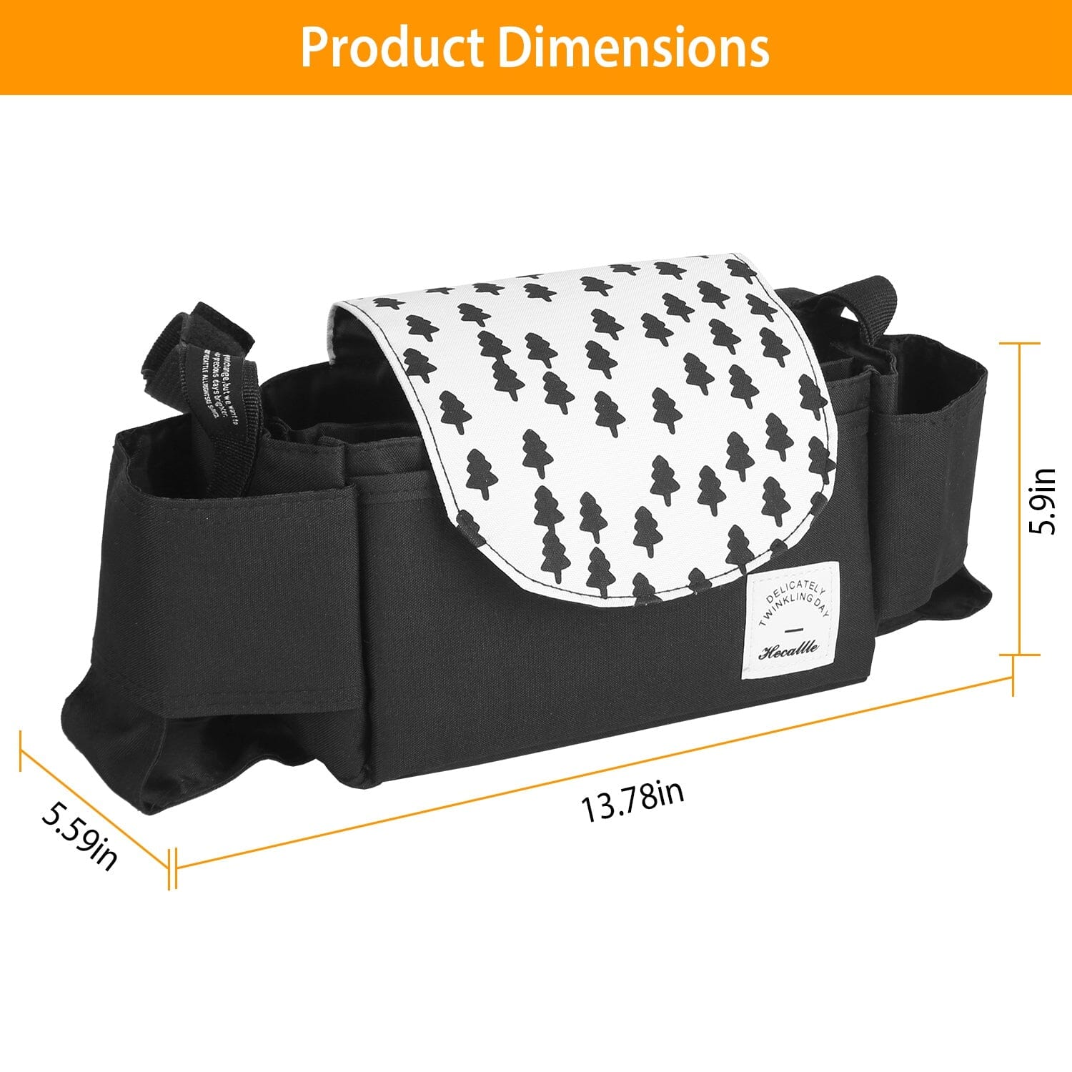 6-Pockets Baby Trolley Bag with Cup Holder Low Pice Sale Online