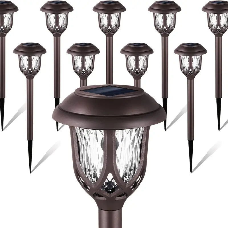 6-Pack: Solar Powered Pathway Lights - Touch-Controlled, Waterproof, Detachable, Energy Efficient, and Wireless Solar Garden Stake Lights Free Shipping Cheap Pice