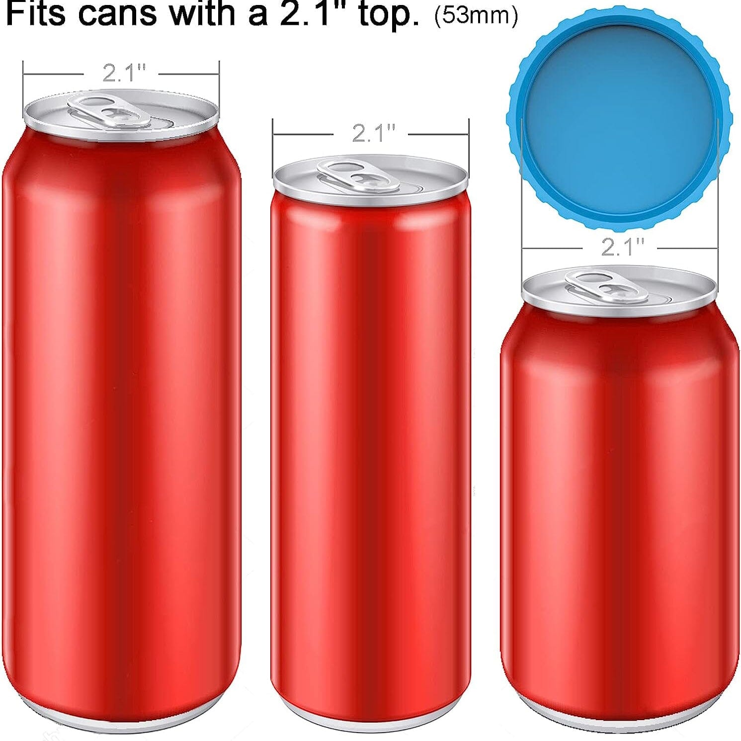 6-Pack: Silicone Can Lids Fits Standard Soda Cans Outlet Popular