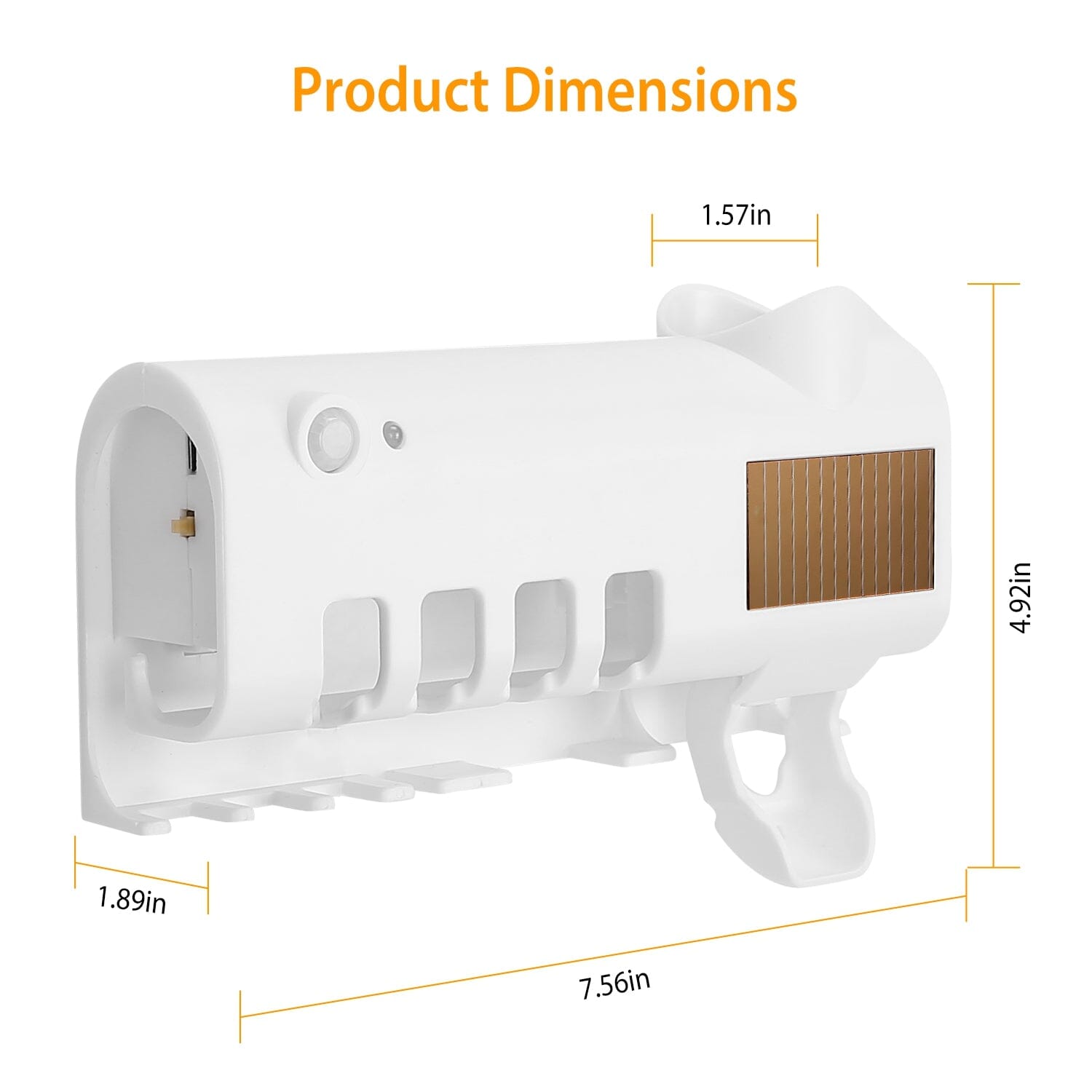 Wall Mounted Toothbrush Sanitizer Holder IR Induction UV Sanitization Rack Comfortable Online