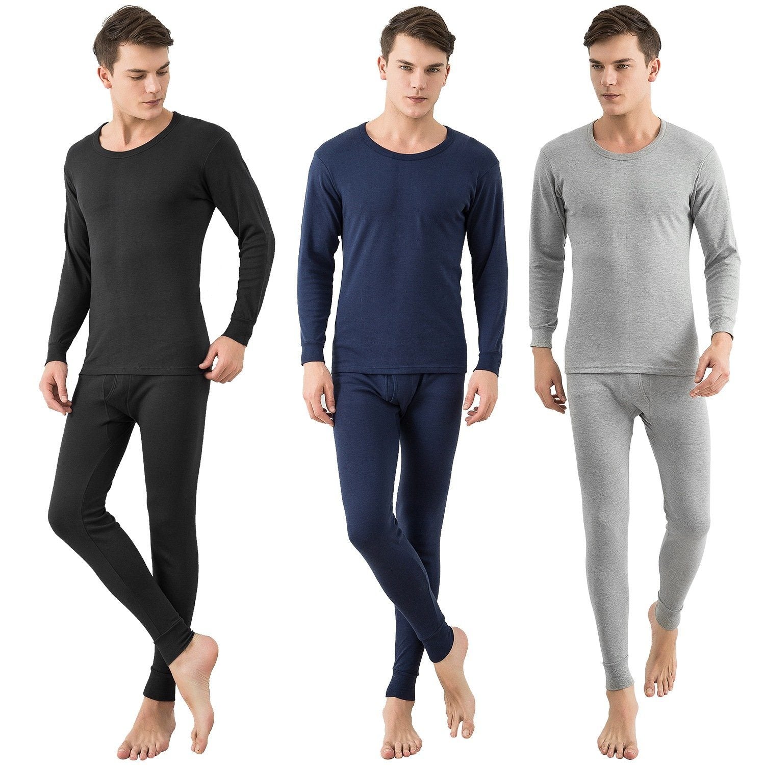 Men Thermal Underwear Set - Long Johns Pants and Long Sleeve Clearance Official Site