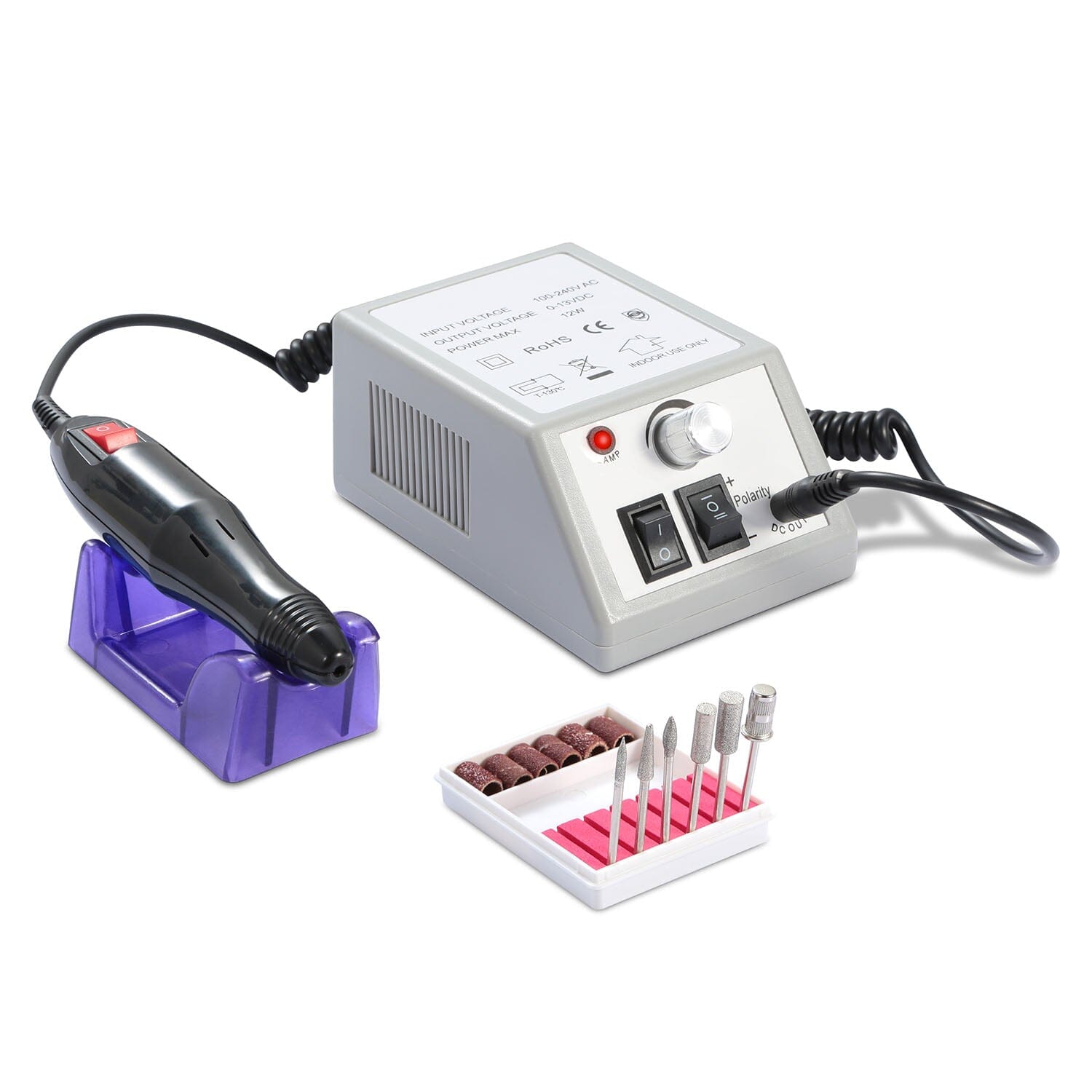 Acrylic Nail Drill Machine 20000RPM with 6 Bits Cuticle Grinder Kit For Sale Cheap Pice