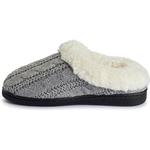 Pupeez Girls Cable Knit Slippers Fleece Lined House Shoe Cheap Sale Footlocker Finishline